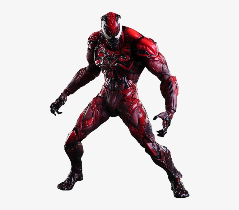 Venom Collectible Figure - Marvel Universe Venom Red Variant Play Arts Kai Action, transparent png #273265