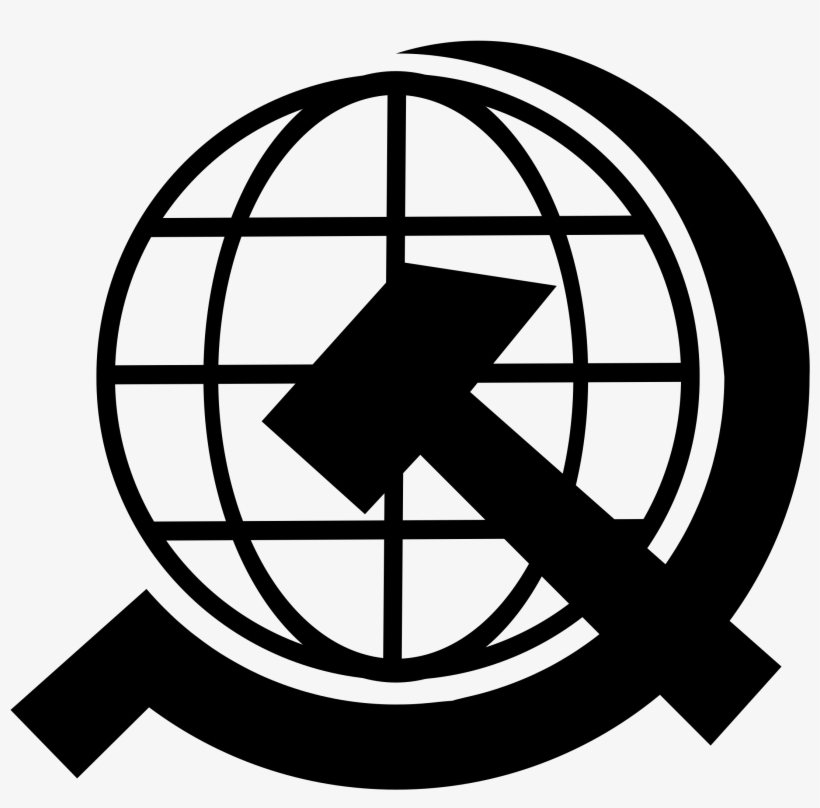 Big Image - Hammer And Sickle Globe, transparent png #273266