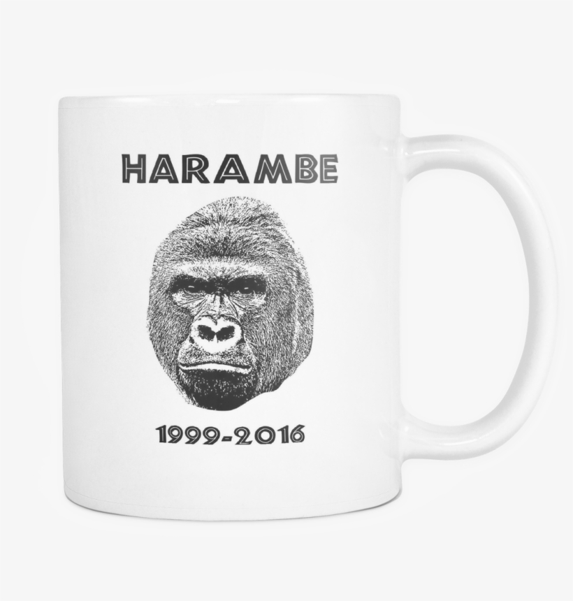 Harambe 1999-2016 Coffee Mug - Mug, transparent png #273344
