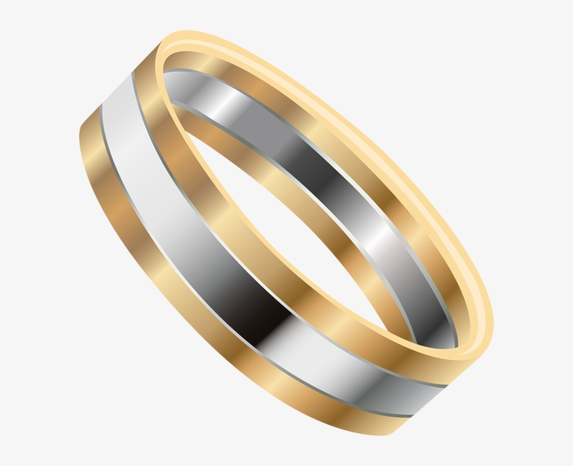 Gold Silver Wedding Ring Png Clip Art Image - Png Clip Art Wedding Rings, transparent png #274110