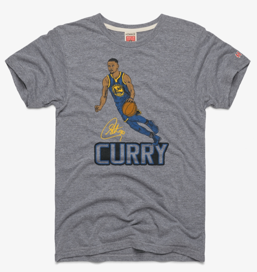 Stephen Curry Signature Golden State Warriors Nba Basketball - Undefeated Preseason Champs From Homage. Vintage T-shirt, transparent png #274182