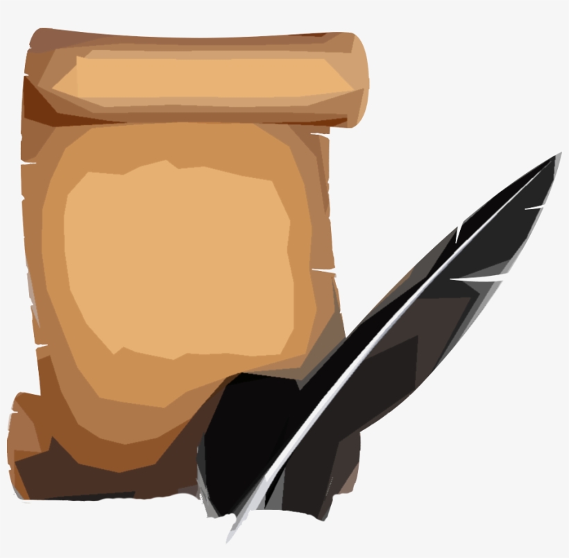 Image - Paper And Feather Pen Png, transparent png #274783