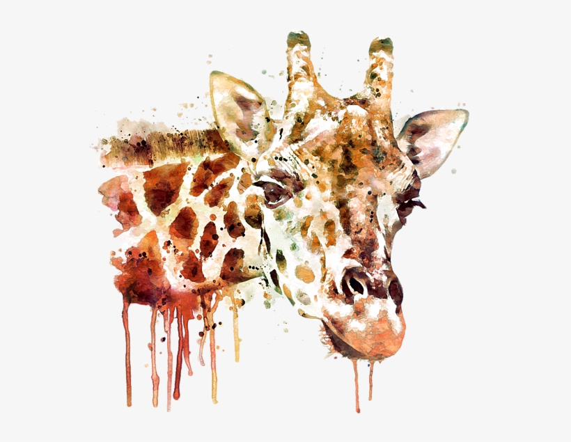 Bleed Area May Not Be Visible - Giraffe Art, transparent png #275084