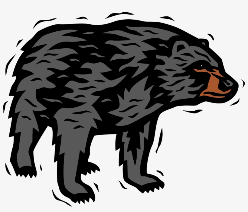 Cartoon Black Bear Clip Art At Clker - Black Bear Clipart Png, transparent png #275311