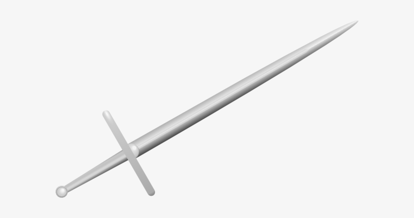 Free Vector Broad Sword Clip Art - Sword Clip Art, transparent png #275435