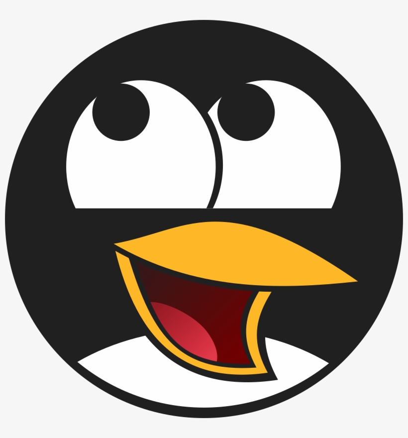 Linux Knight @linuxknight@fosstodon - Penguin Face Clip Art, transparent png #275437