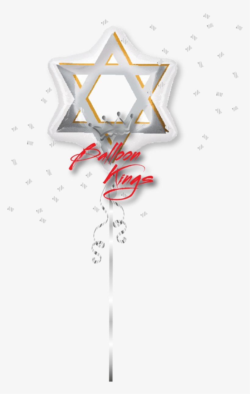 Star Of David - Star Of David 21" Balloon (each), transparent png #275439