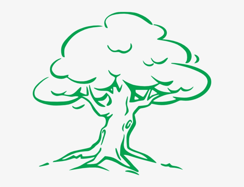 My Oak Tree Clip Art At Clker - Clip Art Tree Black And White, transparent png #275507