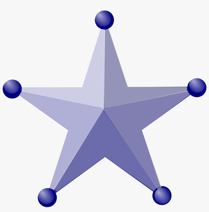 Clipart - 3d Star - Clip Art, transparent png #275669
