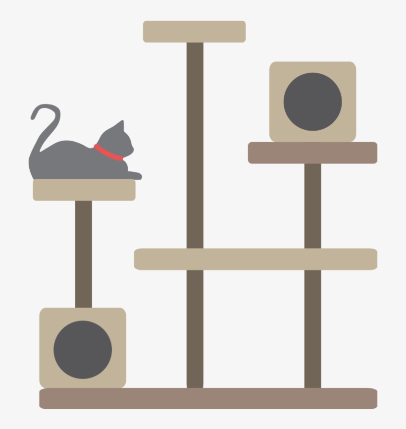 Sellwood Pet Supply Cat Adoption - Cat Tree Clipart, transparent png #275798