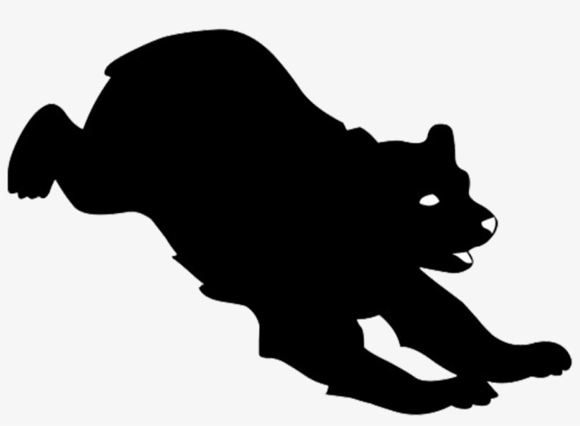 Polar Bear Silhouette Png - Clip Art Running Bear, transparent png #276161
