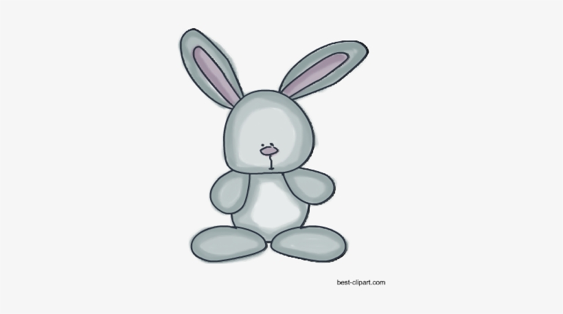 Cute Easter Bunny Clip Art Image - Domestic Rabbit, transparent png #276324