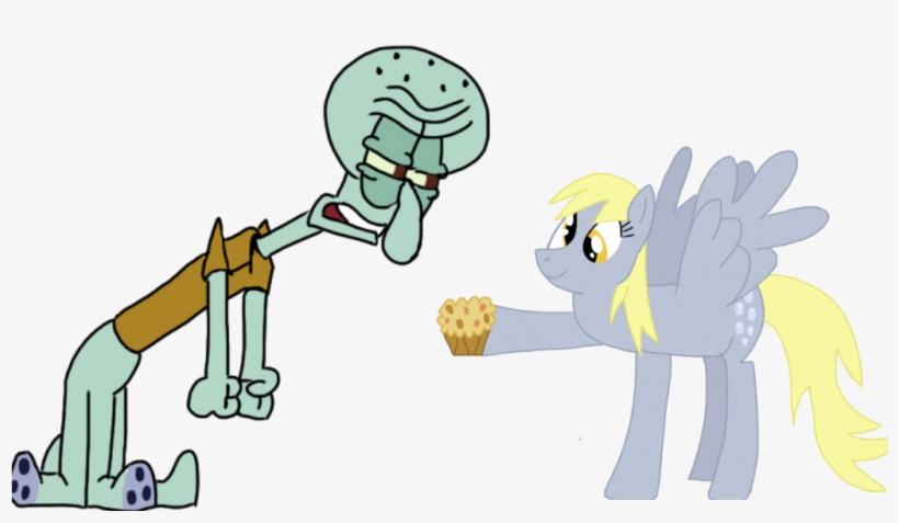 Schocky, Crossover, Derpy Hooves, Female, Mare, Muffin, - Mlp Derpy Hooves Spongebob, transparent png #276394