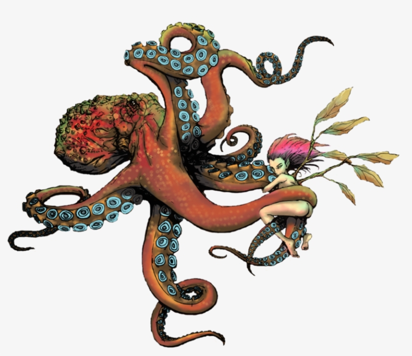 Octopus Tattoo Png - Octopus Old School Tattoo, transparent png #276690