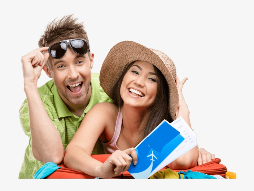 Travelling - Tourist Couple Png, transparent png #276831