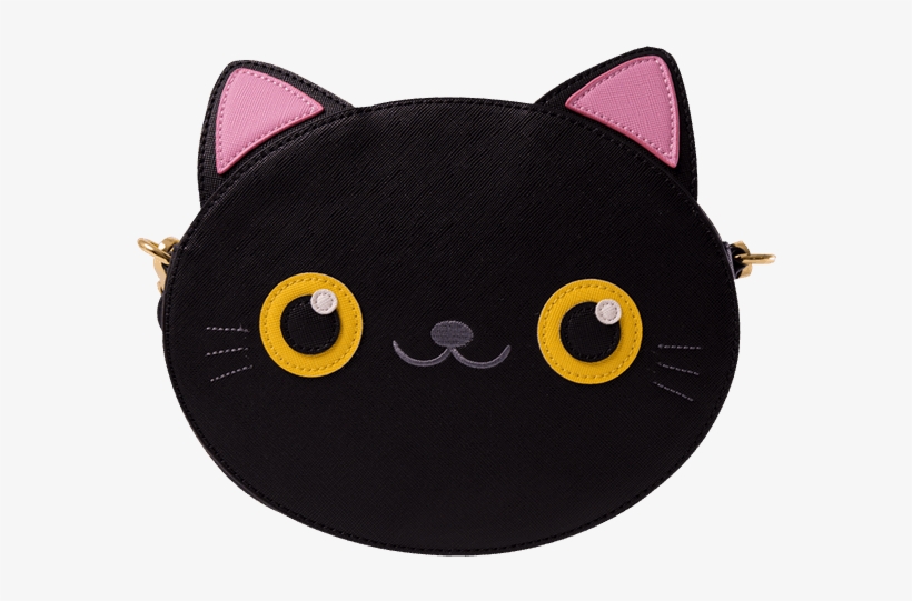 Loungefly Black Cat Face Crossbody Purse Bag Tote, transparent png #276985