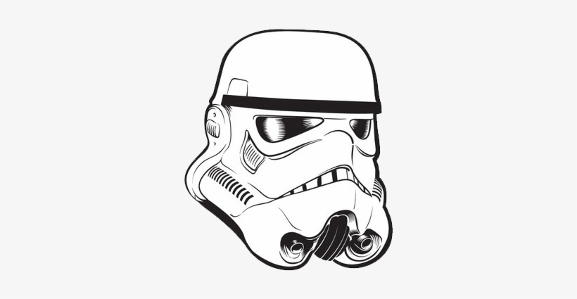 Stormtrooper Helmet - Stormtrooper Helmet Drawing, transparent png #277027