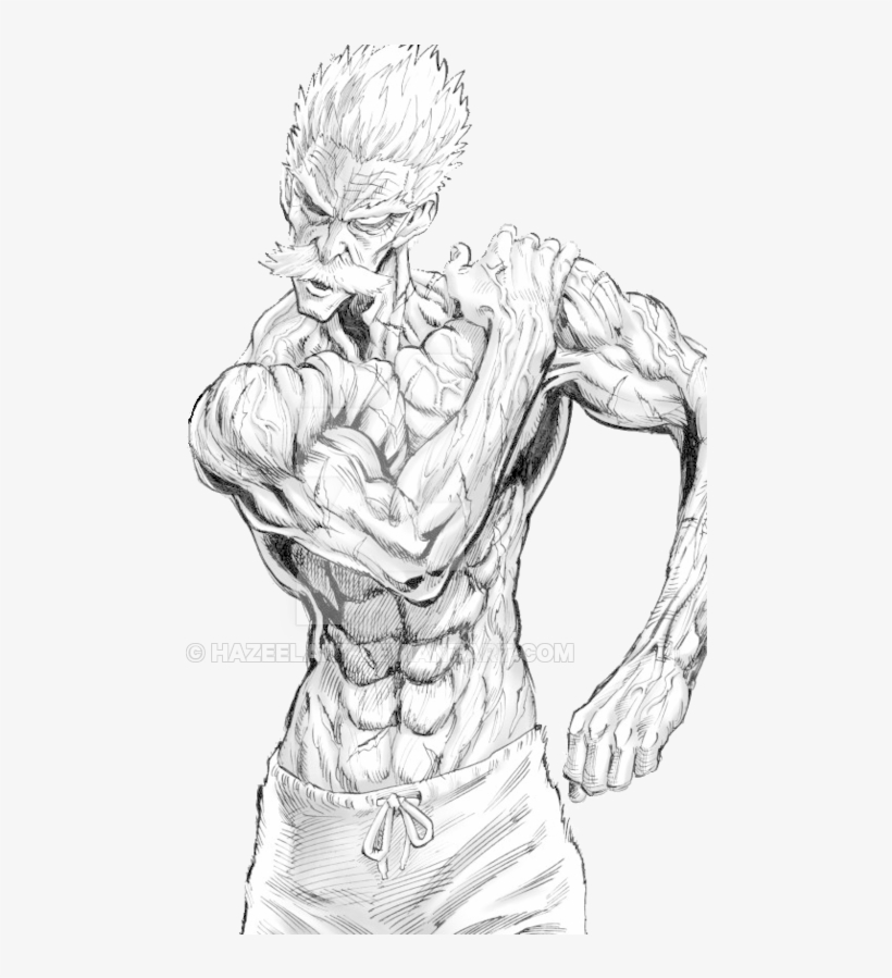 Clipart Royalty Free Library Bang One Punch Man By - Coup Dessin Musclé, transparent png #277069