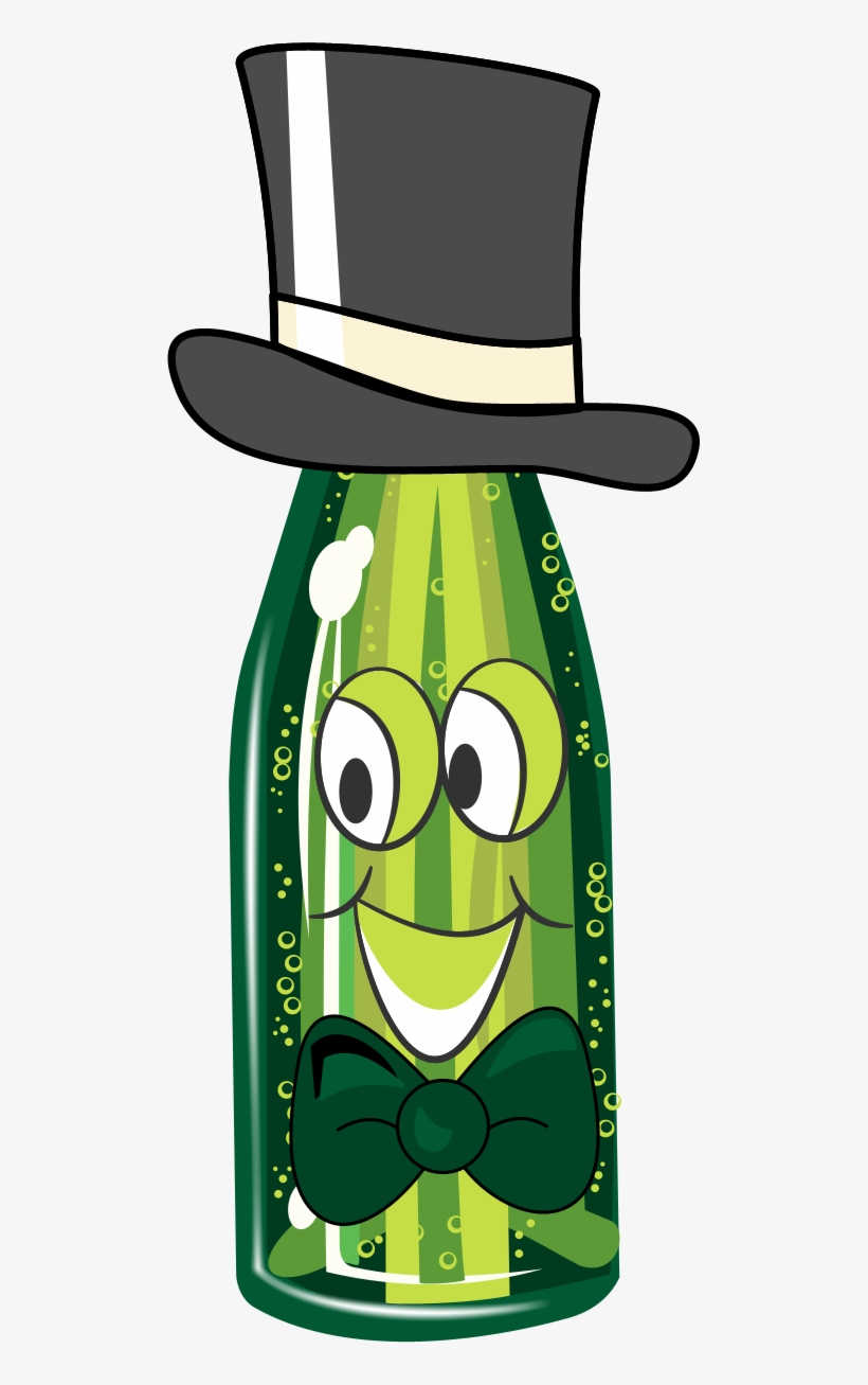 Free Transparent Png Files And Paint Shop Pro Tubes - Cartoon Champagne Bottle, transparent png #277210