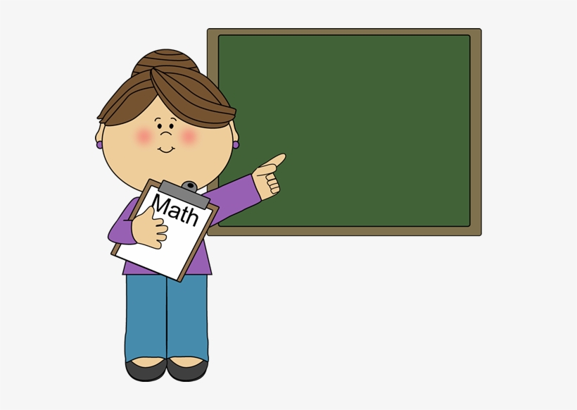 Svg Royalty Free Female Math - Math Teacher Clip Art, transparent png #277232