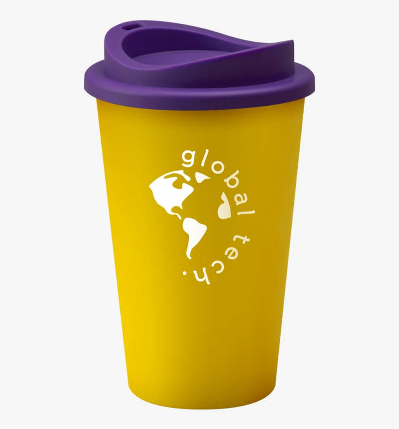 Branded Reusable Universal Coffee Mug 350ml Yellow - Reusable Coffee Cups Transparent, transparent png #277410