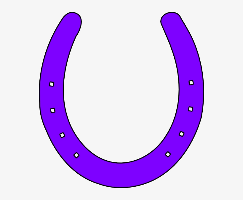 Horseshoe Border Clipart - Purple Horseshoe Clipart, transparent png #277512