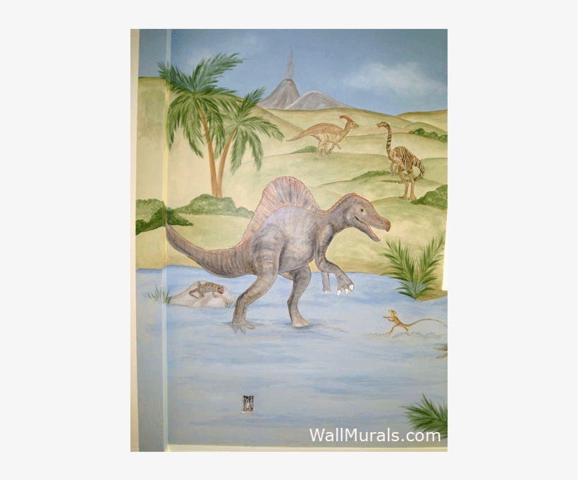 Dinosaur Mural - Lesothosaurus, transparent png #277637