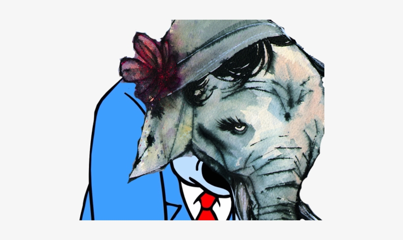 Post - Sad Elephant, transparent png #277771