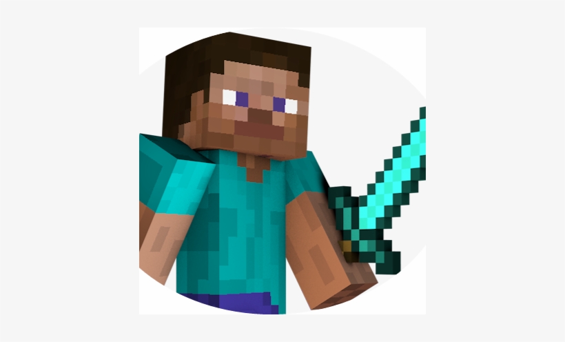 Minecraft Steve With Diamond Sword, transparent png #277847