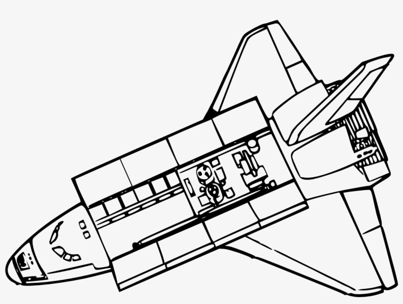 Spaceship - Space Shuttle Clip Art, transparent png #278205