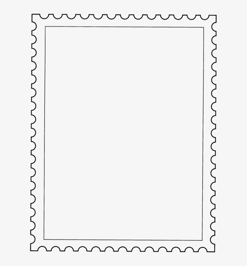 Postage Stamp Png Transparent Image - Stamp Colouring Pages, transparent png #278359