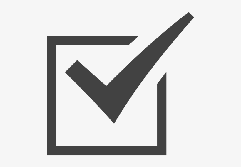 Checkbox Large Dark - Tick In Box Icon Png, transparent png #279100