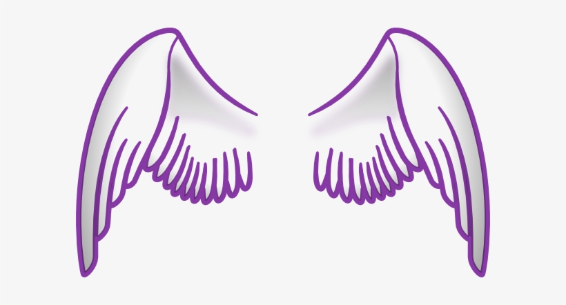 Wings Clipart Lavender - Purple Angel Wings Png, transparent png #279439