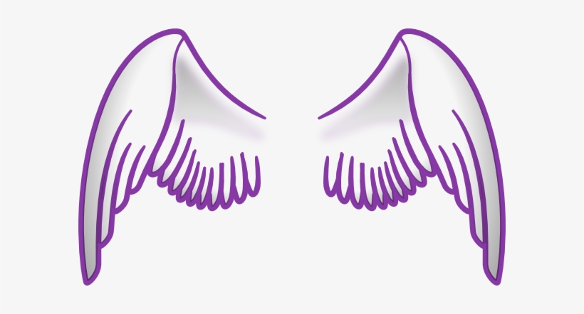 Wings Clipart Lavender - Purple Angel Wings Png, transparent png #279439