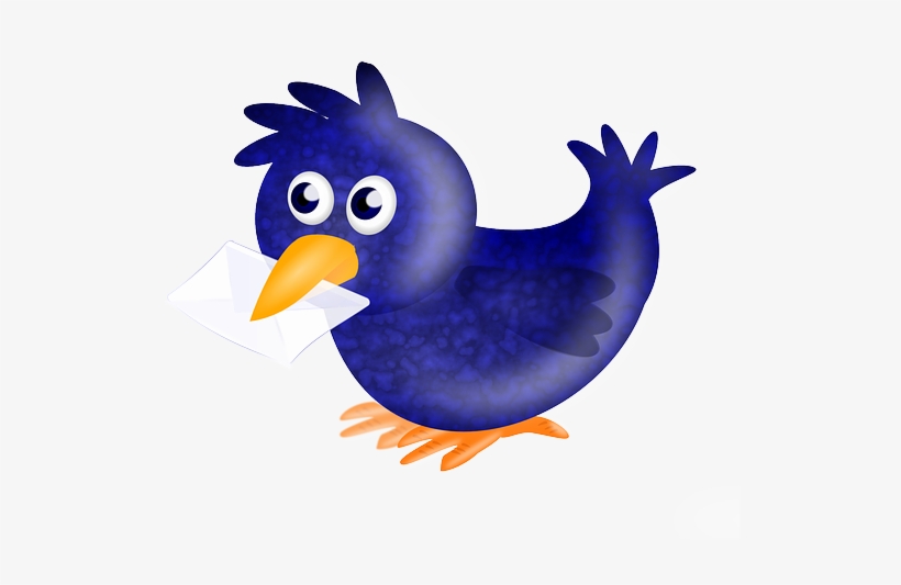 Carrier Pigeon, Homer, Pigeon, Bird, Envelope, Twitter - Burung Dara Biru Vektor, transparent png #279459