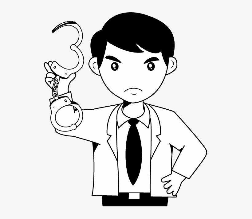 Handcuffs Clipart - Police With Handcuffs Clip Art, transparent png #279504