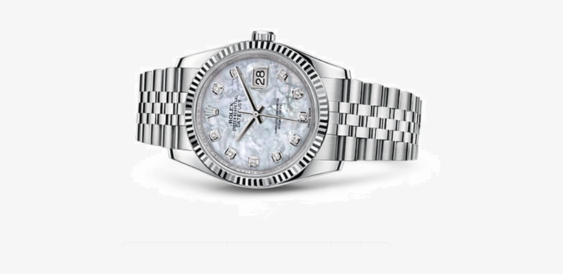 Rolex Datejust 116234-0078 Swiss Automatic Watch Mop - Rolex Oyster Perpetual Day Date Bicolor, transparent png #279674