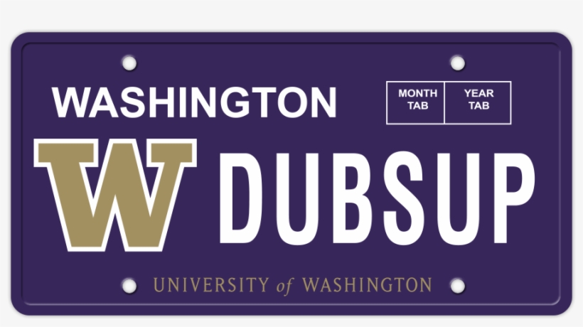 Husky License Plates - University Of Washington Nylon Sport Wallet, transparent png #279966