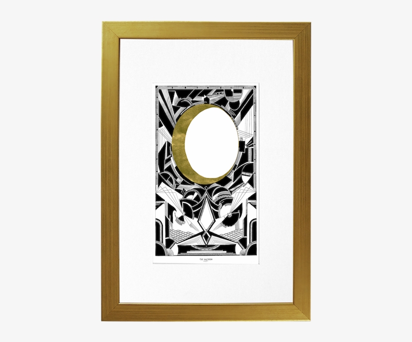 Our Brushed Gold Frame - Moon, transparent png #2700316