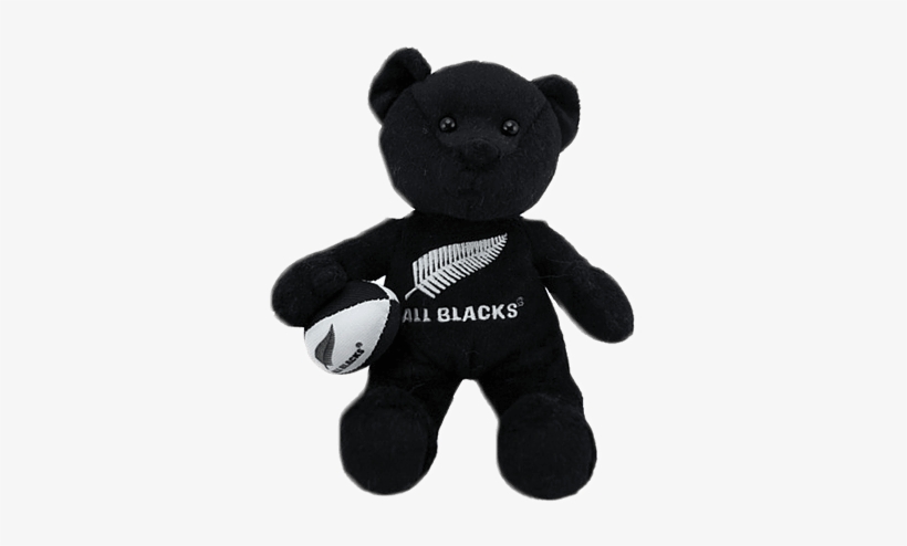 All Blacks Haka Beanie Bear - All Blacks - Bean Bag Bear Black Haka, transparent png #2700357