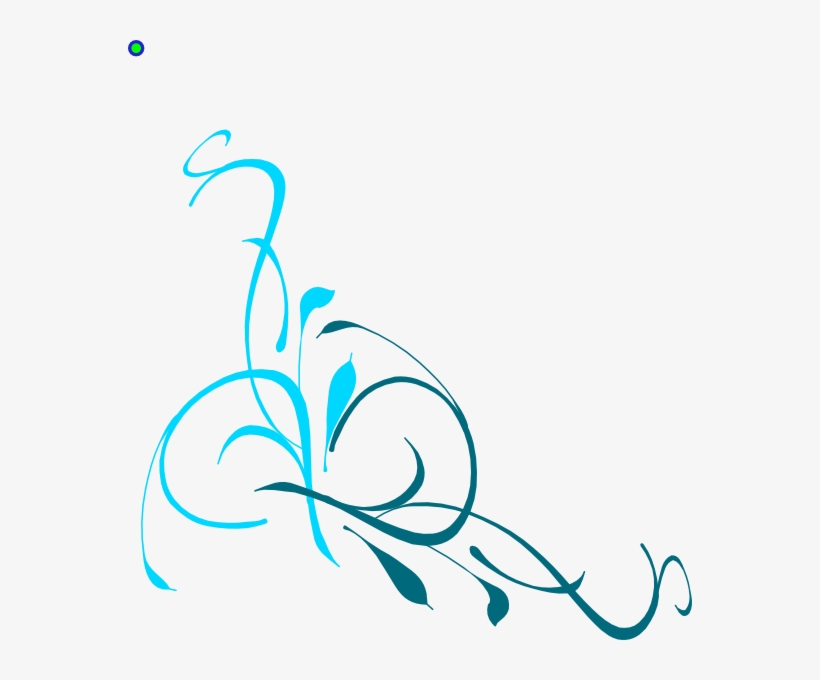 Malibu And Peacock Swirls Clip Art - Funeral Clipart, transparent png #2700641