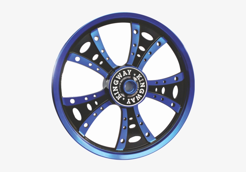 Alloy Wheel Blue Royal Enfield Kingway- Motorcycle - Royal Enfield Alloy Wheel Png, transparent png #2701001