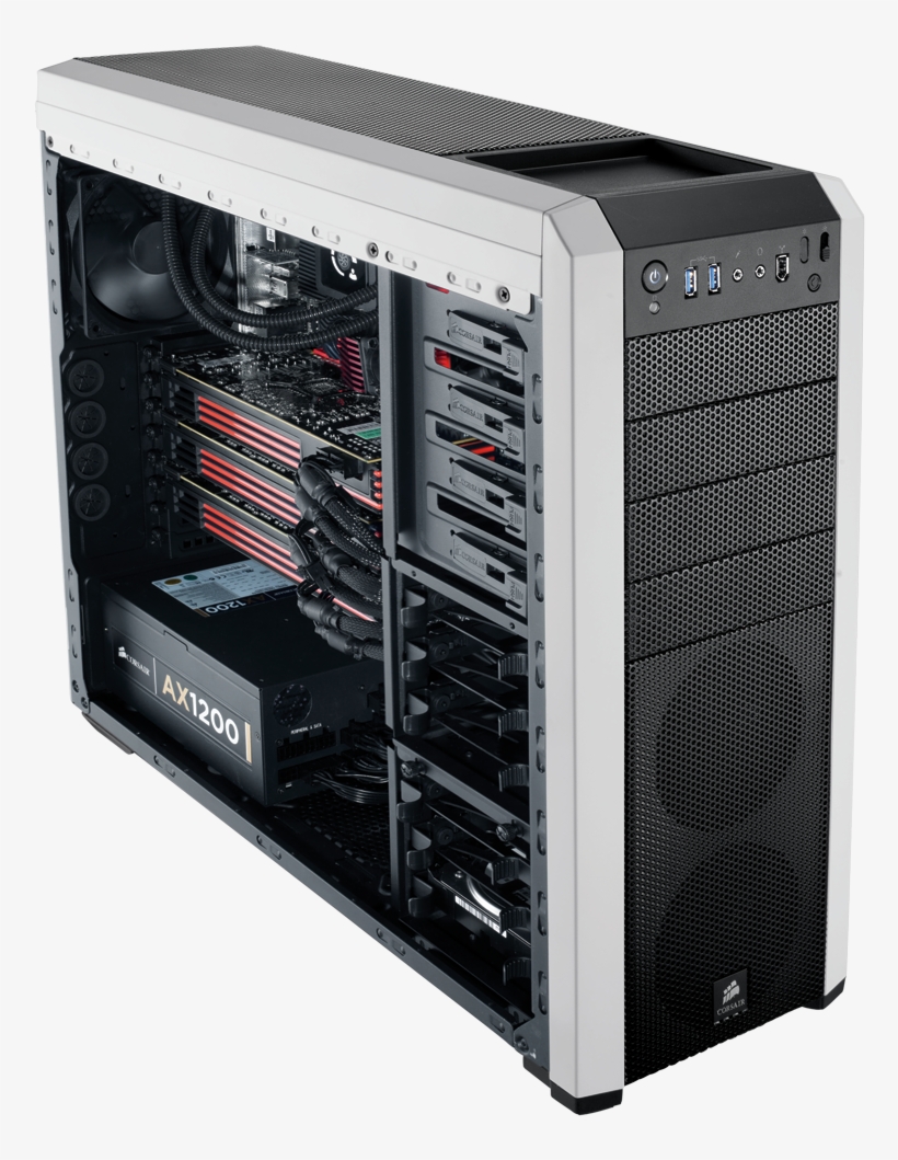 Case - Corsair Carbide 500r White, transparent png #2702190