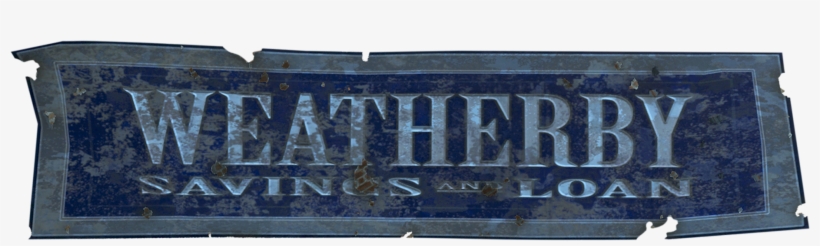 Fo4 Weatherby Saving & Loan Logo - Memorial, transparent png #2702629