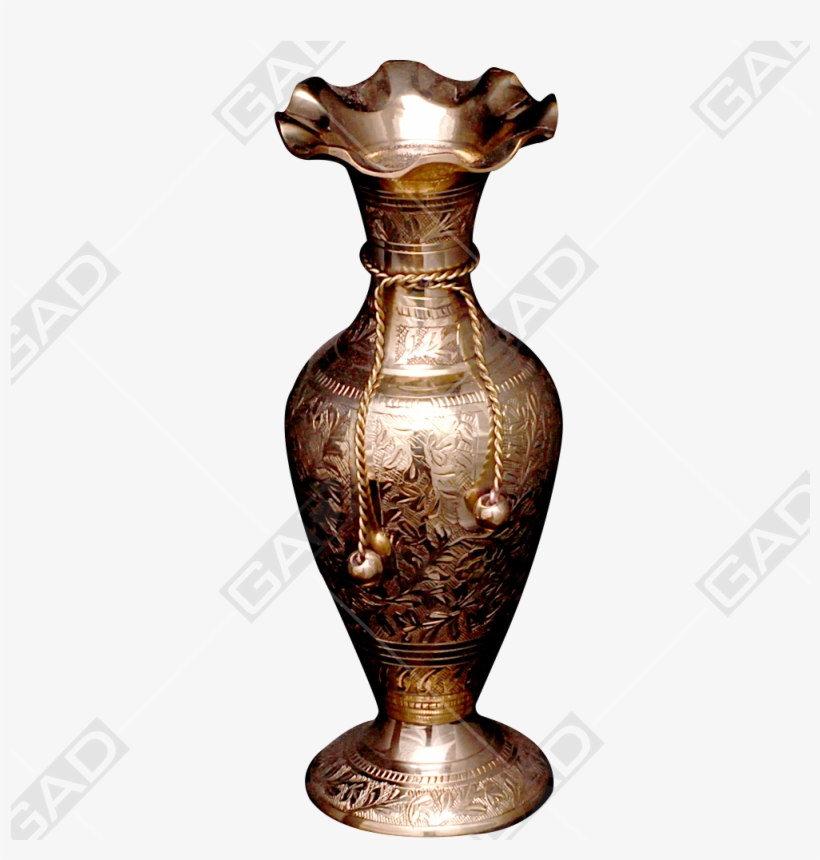 Flower Vase Tie Jasmine Gold Polished - Vase, transparent png #2703425