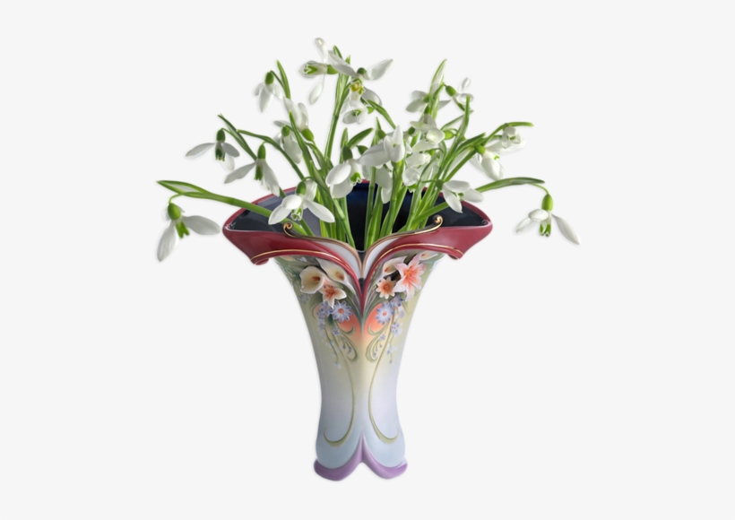 Vases Fleuries - Snowdrops On A White Background, transparent png #2703735