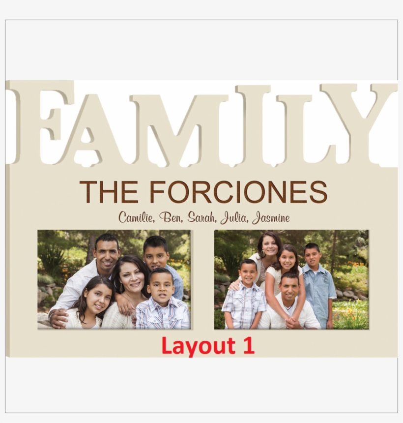 Family Photo Frame - Personalized Ivory Family 4x6 Picture Frame, transparent png #2703989
