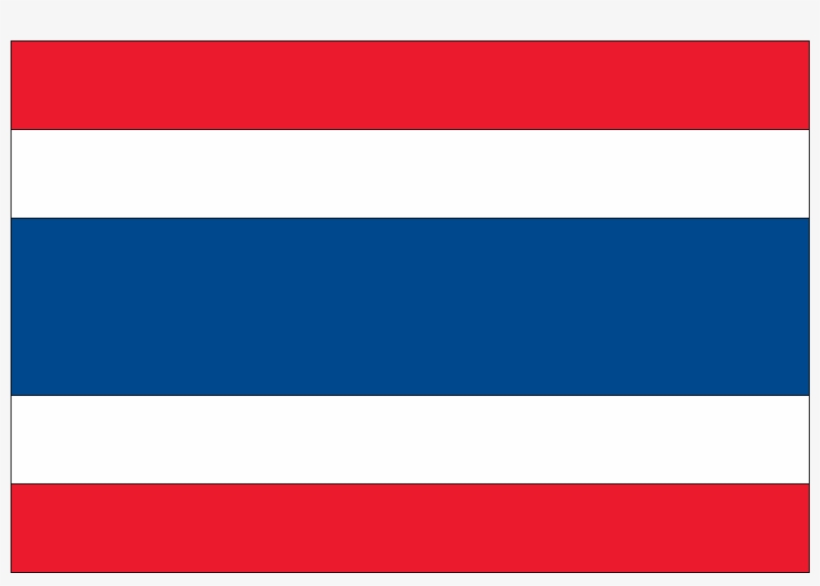 Thailand's National Flag - Thailand Flag, transparent png #2704063