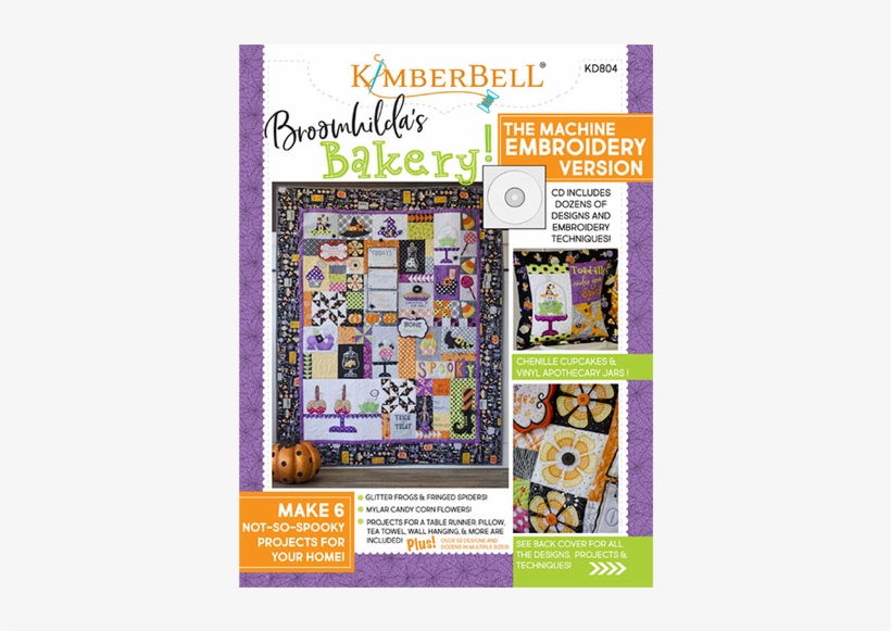 Broomhilda's Bakery Embroidery Cd And Book - Kimberbell Broomhilda's Bakery, transparent png #2704140