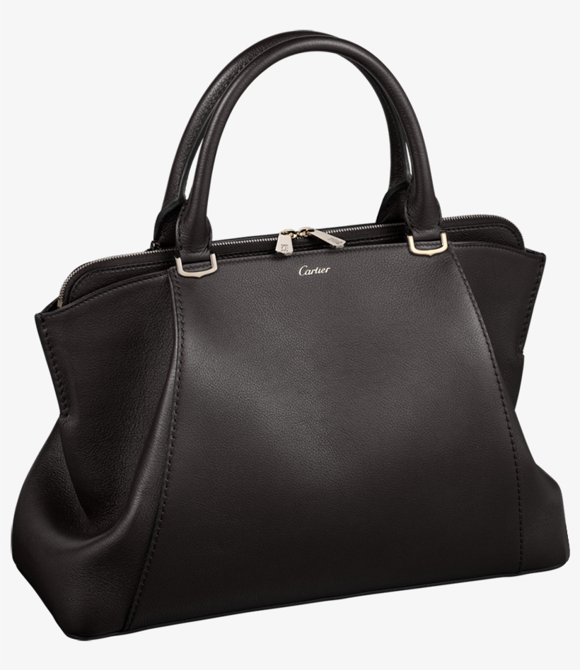 Black Handbag Cartier Png Clip Art - Cartier C De Bag Black, transparent png #2704360